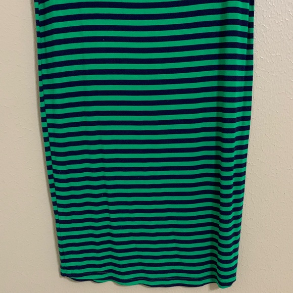 Yala Striped Green and Black‎ Midi Skirt - Picture 4 of 6